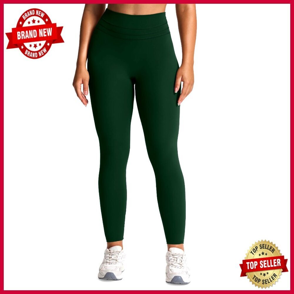 High Waisted Workout Leggings 26" Tummy Control Buttery Soft Yoga Pants